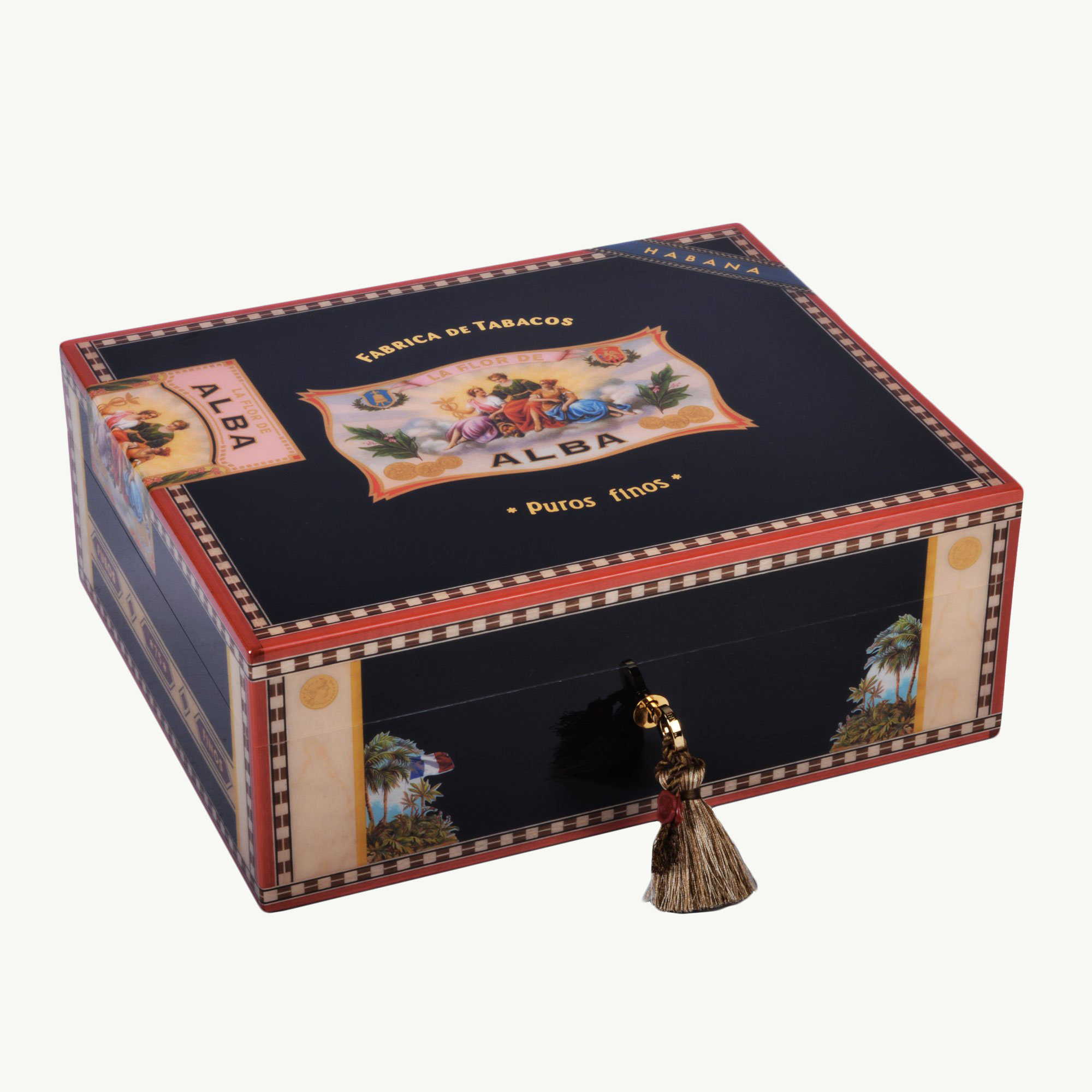 Хьюмидор Elie Bleu Flor de Alba 75 Cigars Black