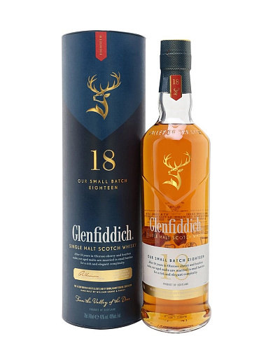 Виски "Glenfiddich" 18 Years Old 0.7 л - фото