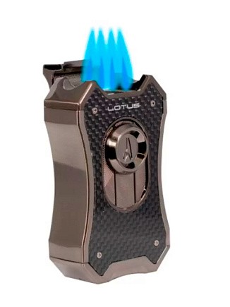 Зажигалка Lotus Emperor Black Carbon Fiber & Gun Metal T9010