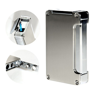 Adorini Jet Lighter Silver с пробойником