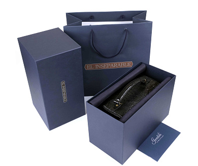 Хьюмидор-саквояж Gentili El Inseparable SV15-Croco-Black -