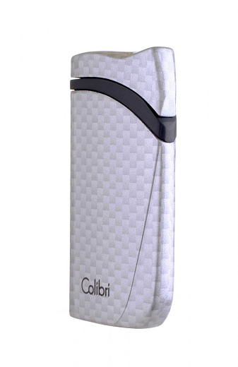 Зажигалка сигарная Colibri Falcon, серебристый карбон - цена