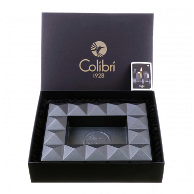 Пепельница Colibri Quasar на 8 сигар, Оружейная сталь AT100T3 - цена