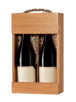 Футляр на две бутылки открытый - фото