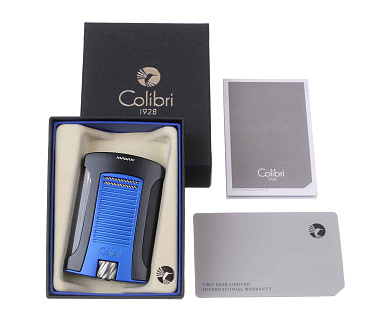Зажигалка сигарная Colibri Daytona, черно-синяя LI770T13 -