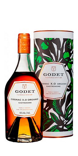 Коньяк Godet, "Gastronome" Organic XO 0.7 л - фото