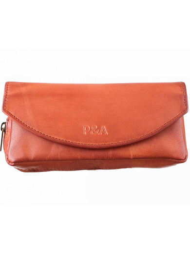 Сумка P&A для трубки и табака, натуральная кожа P315-Cognac - фото