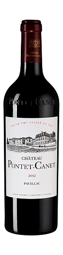 Вино Chateau Pontet-Canet 5-eme Grand Cru Classe Pauillac AOC, 2012 0.75 л - фото