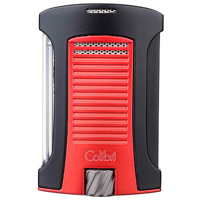 Зажигалка сигарная Colibri Daytona, черно-красная LI770T12 - фото