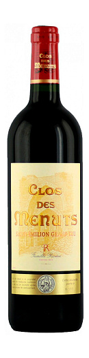 Вино "Clos de Menuts", Saint-Emilion Grand Cru AOC 0.75 л - фото