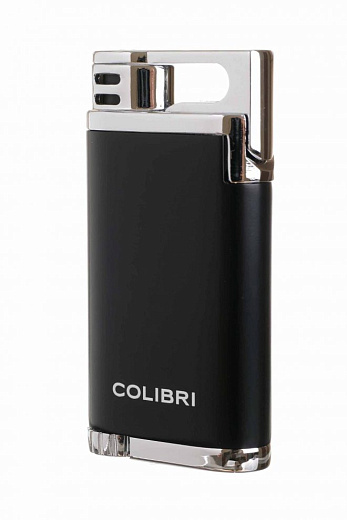 Зажигалка сигарная Colibri Belmont, черная-хром - цена