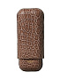 Футляр Bosquet Genuine Brown Crocodile Skin на 2 сигары