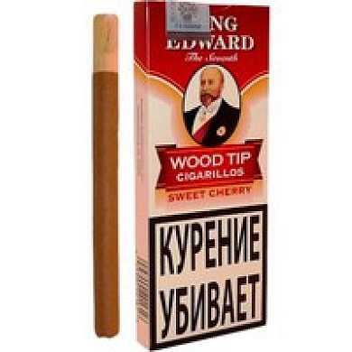 Сигариллы King Edward Wood Tip Cigarillos Cherry - фото