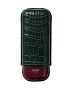 Футляр Bosquet Genuine Dark Green Crocodile Skin на 2 сигары