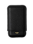 Футляр Bosquet Grained Calf Leather Black на 3 сигары