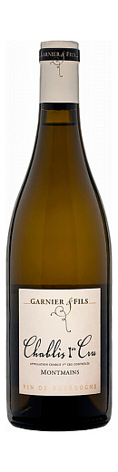 Вино Domaine Garnier & Fils, Chablis Premier Cru "Montmains" AOC 0.75 л - фото