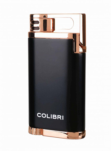 Зажигалка сигарная Colibri Belmont, черно-розовое золото - цена
