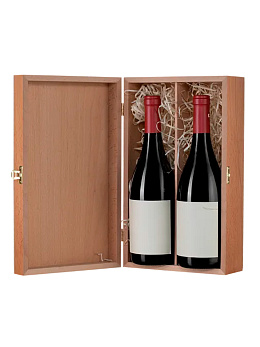 Футляр на 2 бутылки закрытый, Бургонь - фото