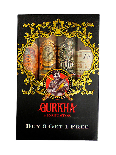 Сигара Gurkha Robusto SET of 4 cigars - фото