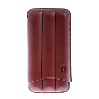 Чехол Jemar на 3 сигары, натуральная кожа 110-3-XL-Brown