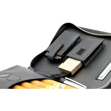 Сигарная сумка Adorini черная, натуральная кожа - отзывы