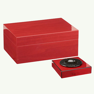 Набор сигарных аксессуаров Morici Roma Collection Veined Red SET - фото
