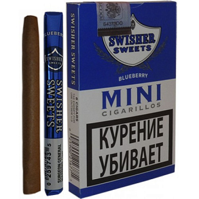 Сигариллы Swisher Sweets Blueberry Mini Cigarillos - фото