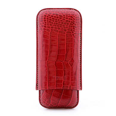 Футляр Jemar на 2 сигары Робусто 464-2-red - фото
