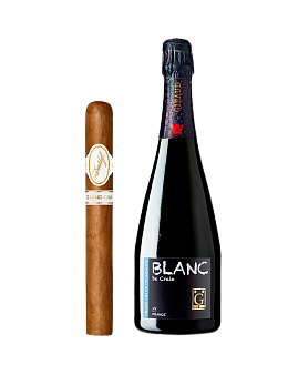Шампанское Blanc De Craie Brut от Анри Жиро и Сигара Davidoff Grand Cru No. 2 - фото
