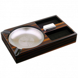 Пепельница Colibri Windsor на 3 сигары, Макассар AT200C2