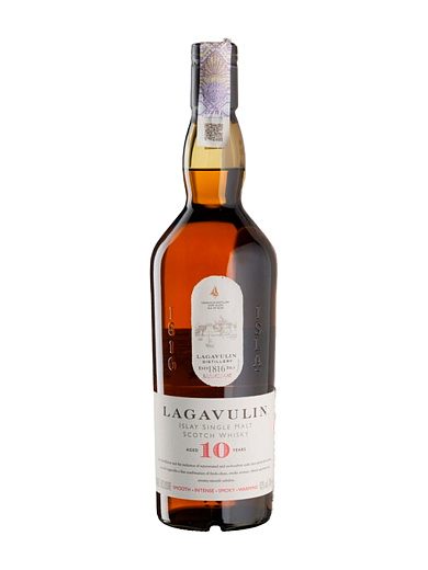 Виски "Lagavulin", 10 Years Old, 0.7 л 0.7 л - фото