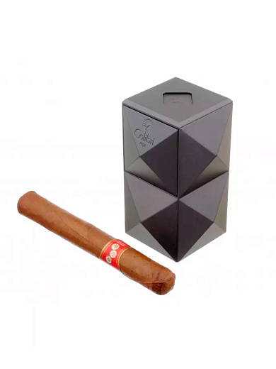 Зажигалка настольная Colibri Quasar, тройное турбопламя, Оружейная сталь LI710T3 - цена
