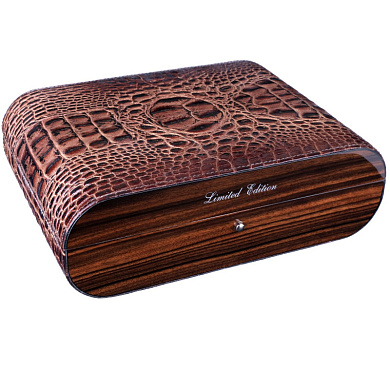Хьюмидор Gentili LE SV10-Croco-Brown - фото