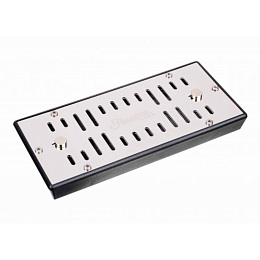 Увлажнитель акриловый Passatore на 100 сигар со шторками, серебро 595-124 - фото