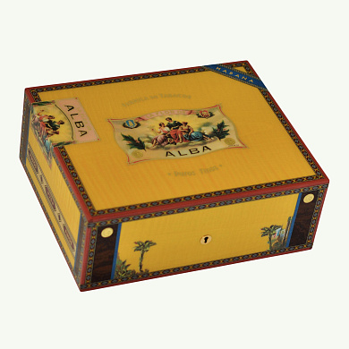 Хьюмидор Elie Bleu Flor de Alba 75 Cigars Yellow - фото