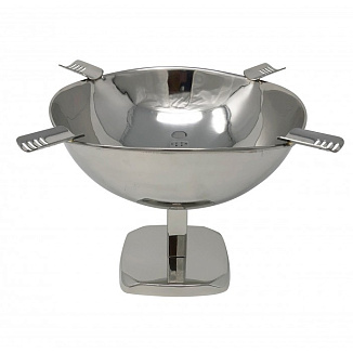 Пепельница Aficionado на 4 сигары Standing & Raised Silver