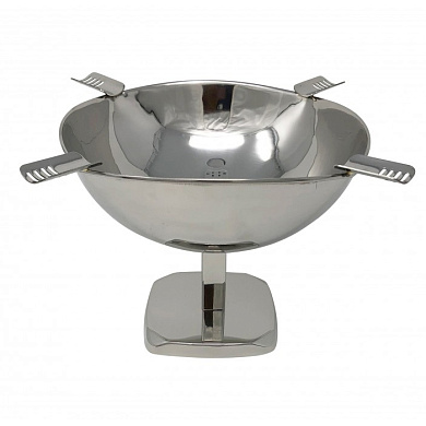 Пепельница Aficionado на 4 сигары Standing & Raised Silver - фото