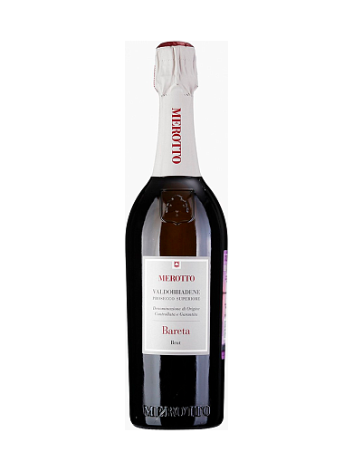 Игристое вино Merotto, "Bareta", Valdobbiadene Prosecco Superiore Brut DOCG 0,75л 0.75 л - фото