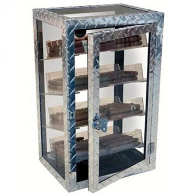 Хьюмидор-шкаф Aficionado Diamond Plate - фото