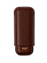 Футляр Bosquet Grained Calf Leather Dark Brown на 2 сигары