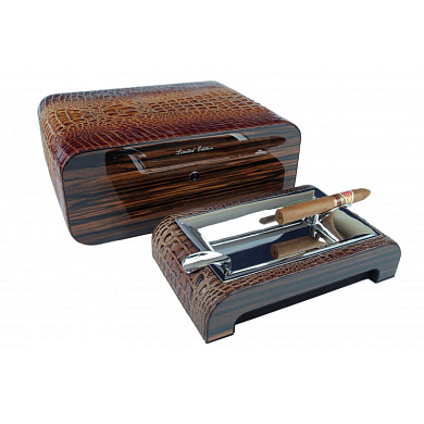Набор сигарных аксессуаров Gentili SET-SV75-Croco-light - фото