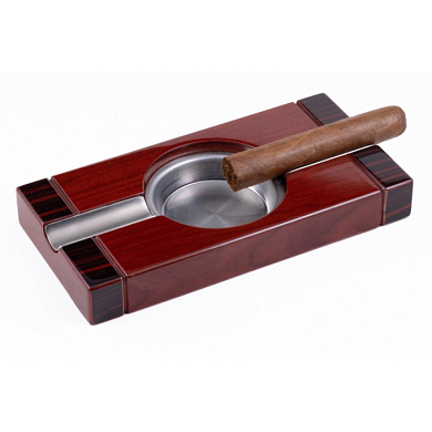 Пепельница Aficionado на 2 сигары Cherry Wood - цена