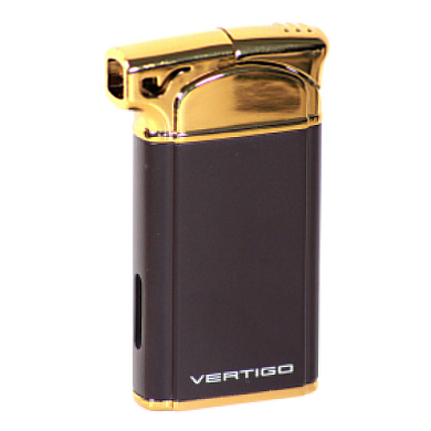 Зажигалка Vertigo Crosby Pipe Gold трубочная - фото