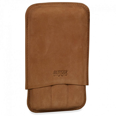 Футляр Gurkha CO986 Tan на 3 сигары - фото
