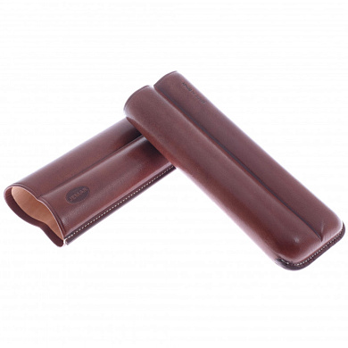 Чехол Jemar на 2 сигары, натуральная кожа 110-2-XL-Brown - цена