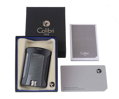 Зажигалка сигарная Colibri Daytona, черно-серая LI770T11 - подробнее