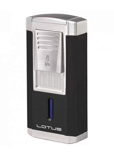 Зажигалка Lotus Duke Cigar Black Matte & Chrome Satin 6010 - фото