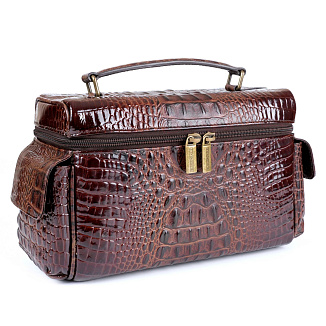 Хьюмидор-саквояж Gentili El Inseparable SV15-Croco-Brown