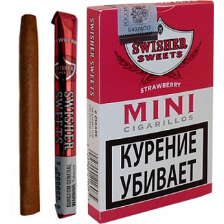Сигариллы Swisher Sweets Strawberry Mini Cigarillos
