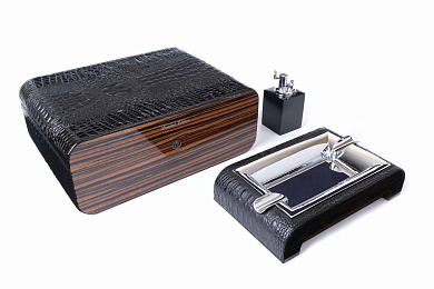 Набор сигарных аксессуаров Gentili SET-SV75-Croco-Black - отзывы